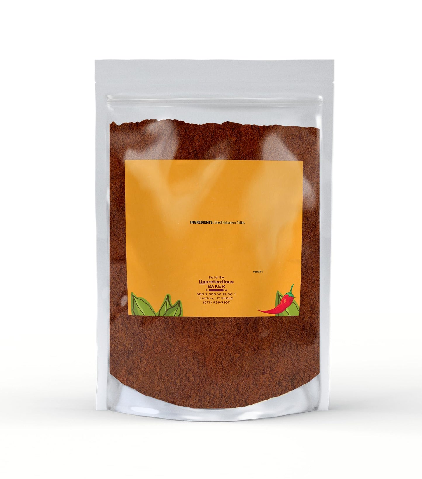 Unpretentious Habanero Powder, Hot & Spicy, Chili & Sauces, Mexican Cuisine (1 Pound)