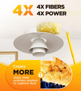 Heavy Duty Duster Refill Kit for Swiffer Duster with 3 ft Extension Pole & 20 Count Refills, 4X Microfibers Multisurface Dusters for Cleaning Home