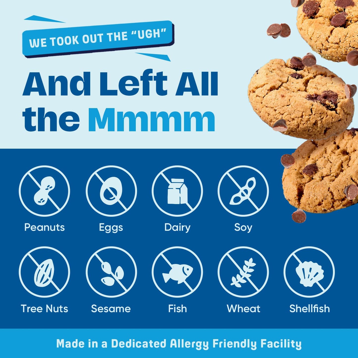 Gluten Free Partake Crunchy Chocolate Chip Cookies - Vegan - Free From the Top 9 Allergens Including Dairy, Wheat, Soy, Eggs, & Peanuts - Non GMO