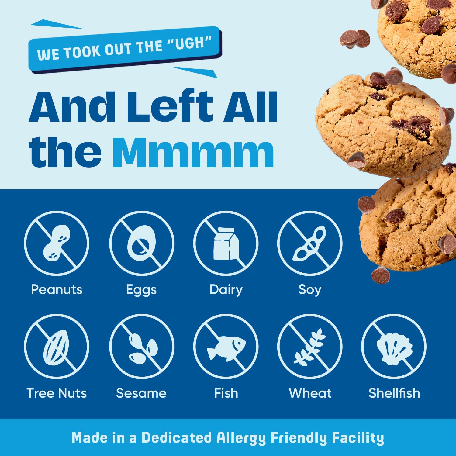 Gluten Free Partake Crunchy Chocolate Chip Cookies - Vegan - Free From the Top 9 Allergens Including Dairy, Wheat, Soy, Eggs, & Peanuts - Non GMO