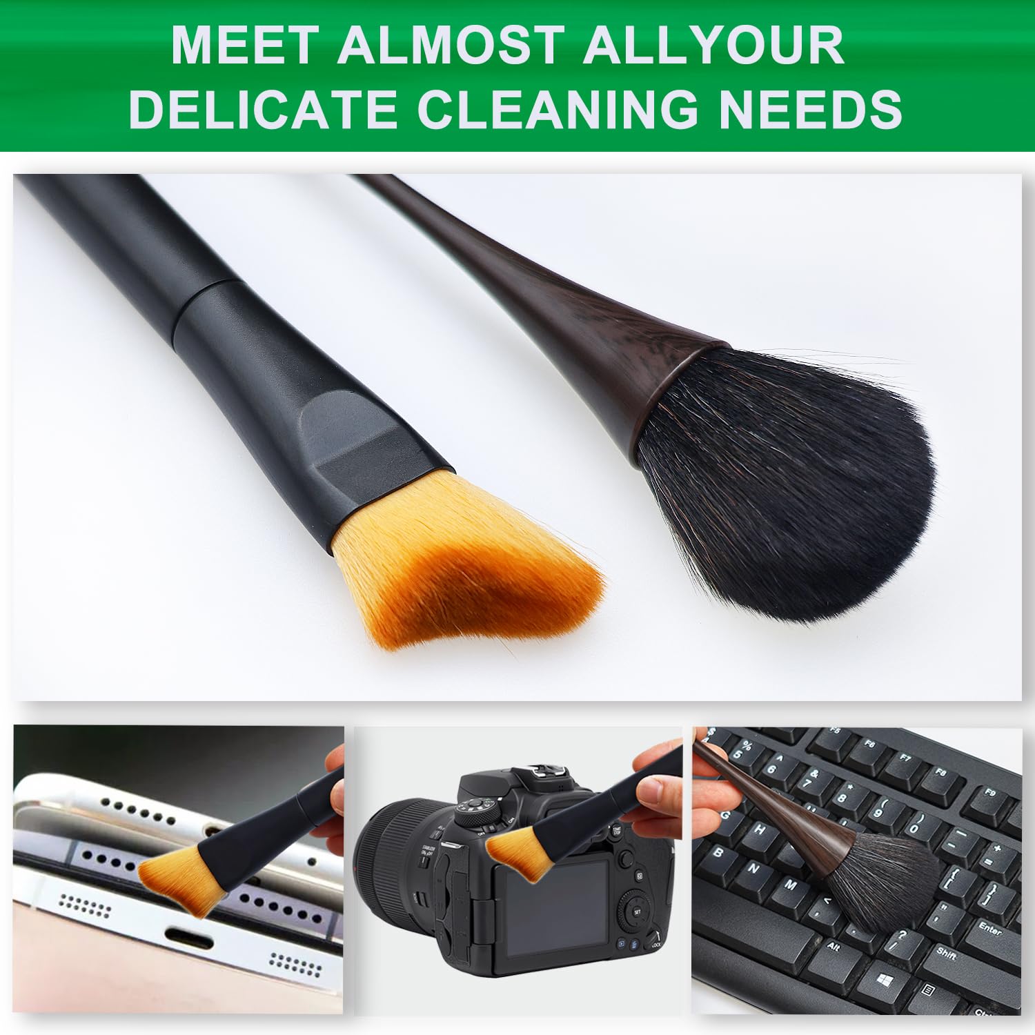 2 Pack Exquisite Dusting Brush Kit, Dust Brushes, Car Detailing Brush, Feather Duster Brush for Models, Craf, Collectibles,Computers, Digital Devices