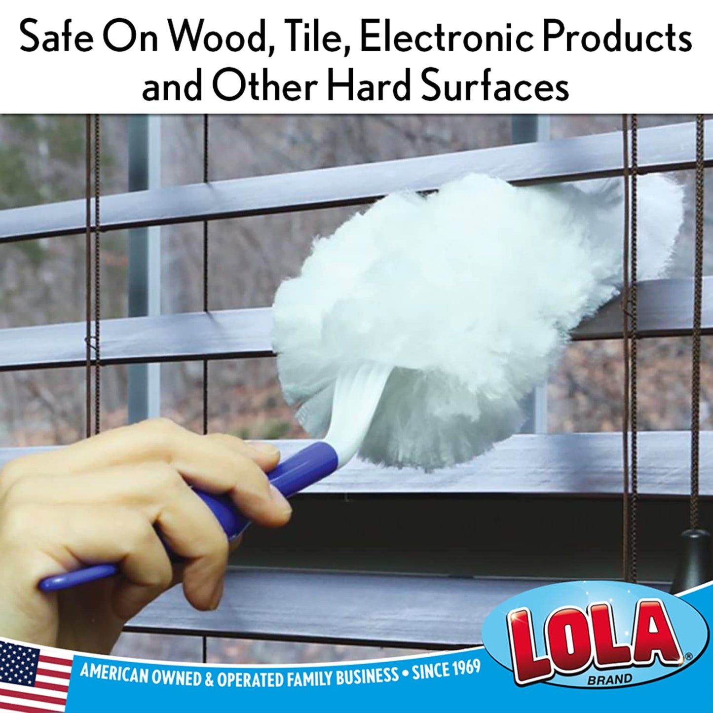 LOLA 360 Duster Refills, 10 Pack, Compatible & Comparable to Swiffer, Traps & Locks More Dust Than Feather Dusters, Attach - Clean - Toss