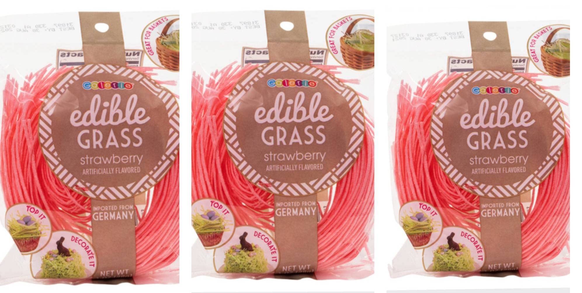 Grandys Candys Edible Easter Grass- Green Apple, Blueberry, Strawberry, & Multi Flavored Bundle-Fun and Delicious Way to Complete Your Easter Baskets
