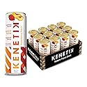 KENETIK Caffeine-Free Focus Drink - Brain Fuel for Mental Clarity and Cognitive Endurance, Sugar-Free, Bioidentical Ketones (D-BHB), 12oz - 12 Pack