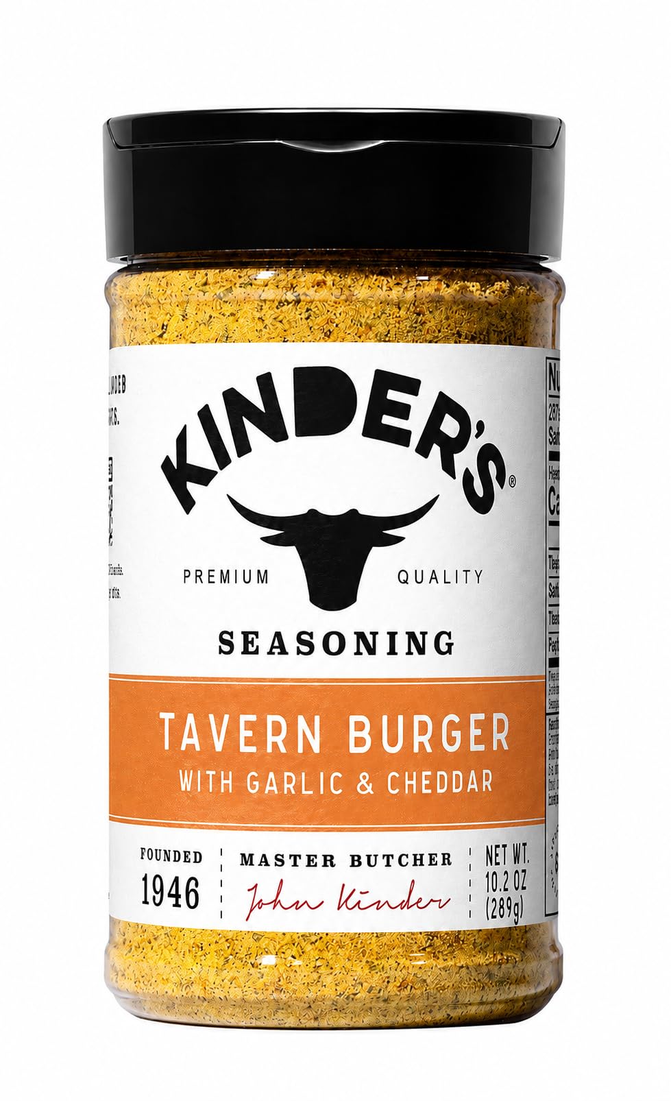 Kinders Tavern Burger With Garlic and Cheddar Seasoning 10.2 Oz