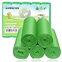 6 Gallon Biodegradable Trash Bags for Office Shredder, Small Garbage Bags Recyclable Wastebasket Trash Liners for Bathroom Kitchen Home Bins, 100