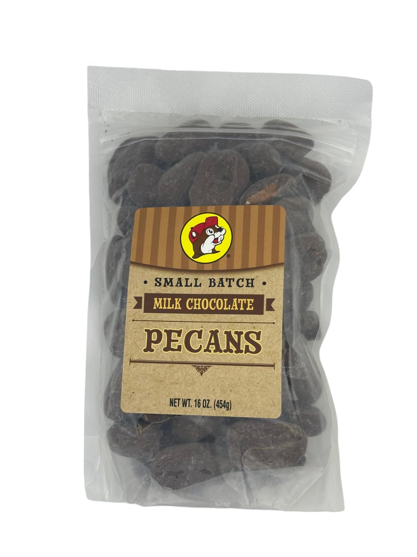 Buc-ee's Organic Pecans - Candied Pecans, Roasted, Salted, Glazed & Chocolate-Covered | Variety of Flavors | Whole & Halves | Non-GMO Snacks