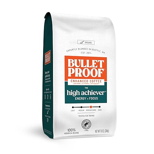 Bulletproof The High Achiever Enhanced Ground Coffee, 10 OZ