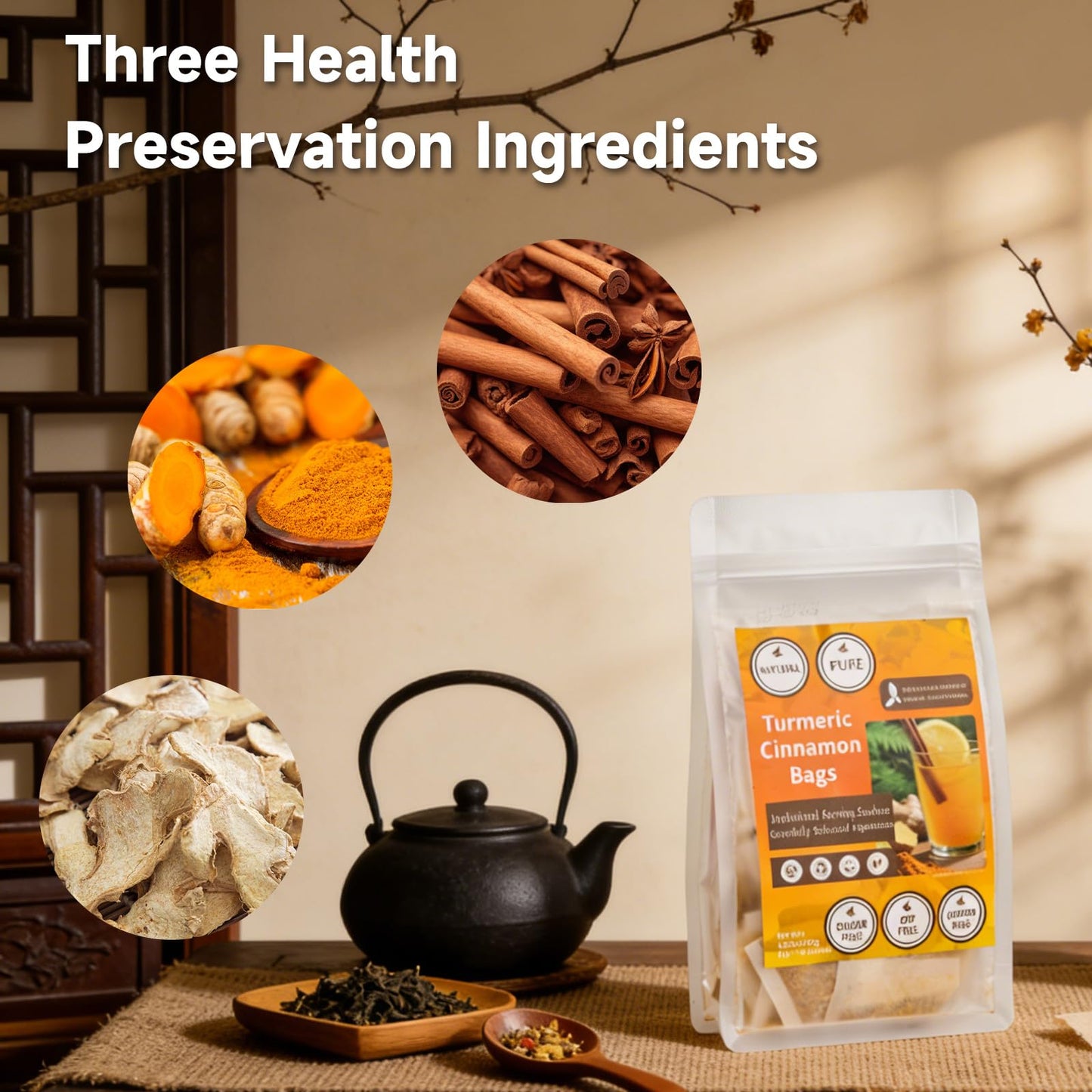 Turmeric, Ginger, and Cinnamon Tea