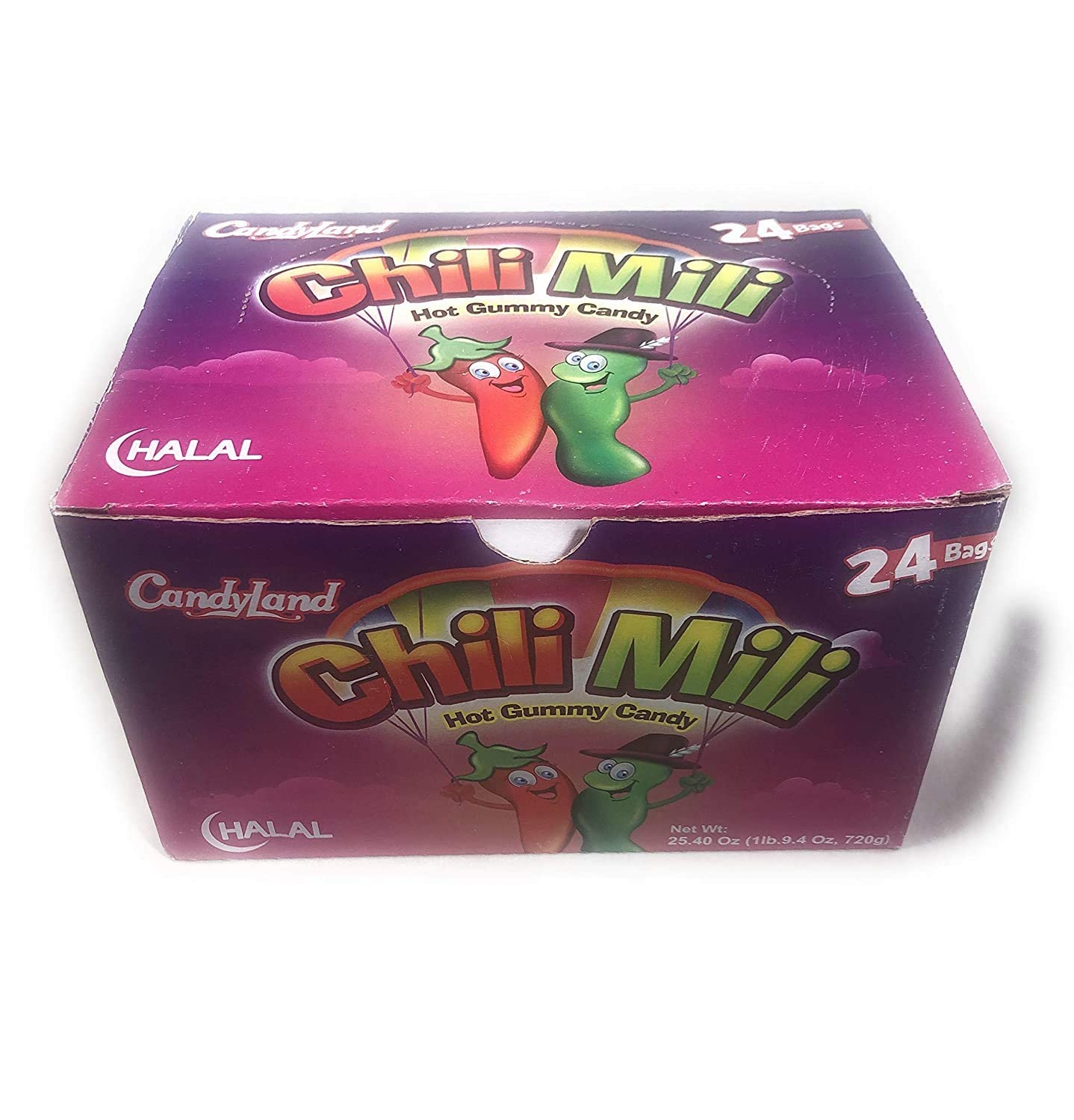 Chili Mili (spicy jelly candy- halal) box of 24pkts