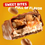 FUN SIZE Chocolate Candy Bars 2 lb - Anti Melt Pack, Individually Wrapped (52 Pieces), Bulk, Snack-Size Format, Crunchy Peanuts & Smooth Caramel