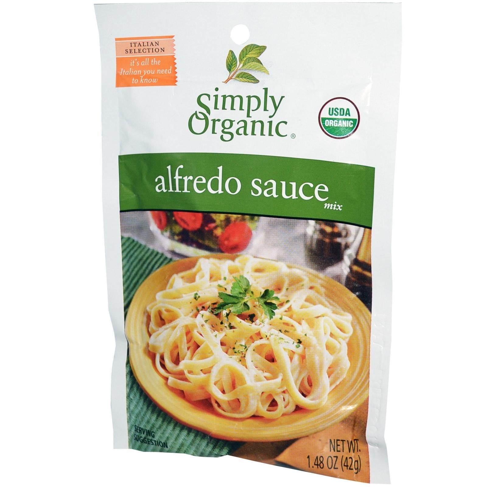 Simply Organic Alfredo Sauce Mix 1.48 Ounce (42 g) Pkg