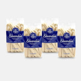 Eduardo's Pasta Co. Pappardelle Pasta, Hand-Laminated Egg Pasta, Ambient Temperature Slow Dried, Artisan San Francisco Pasta Since 1977, 12oz (4-Pack)