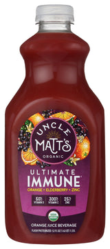 Uncle Matts Organic Ultimate Immune Orange Elderberry Zinc Juice, 52 FZ