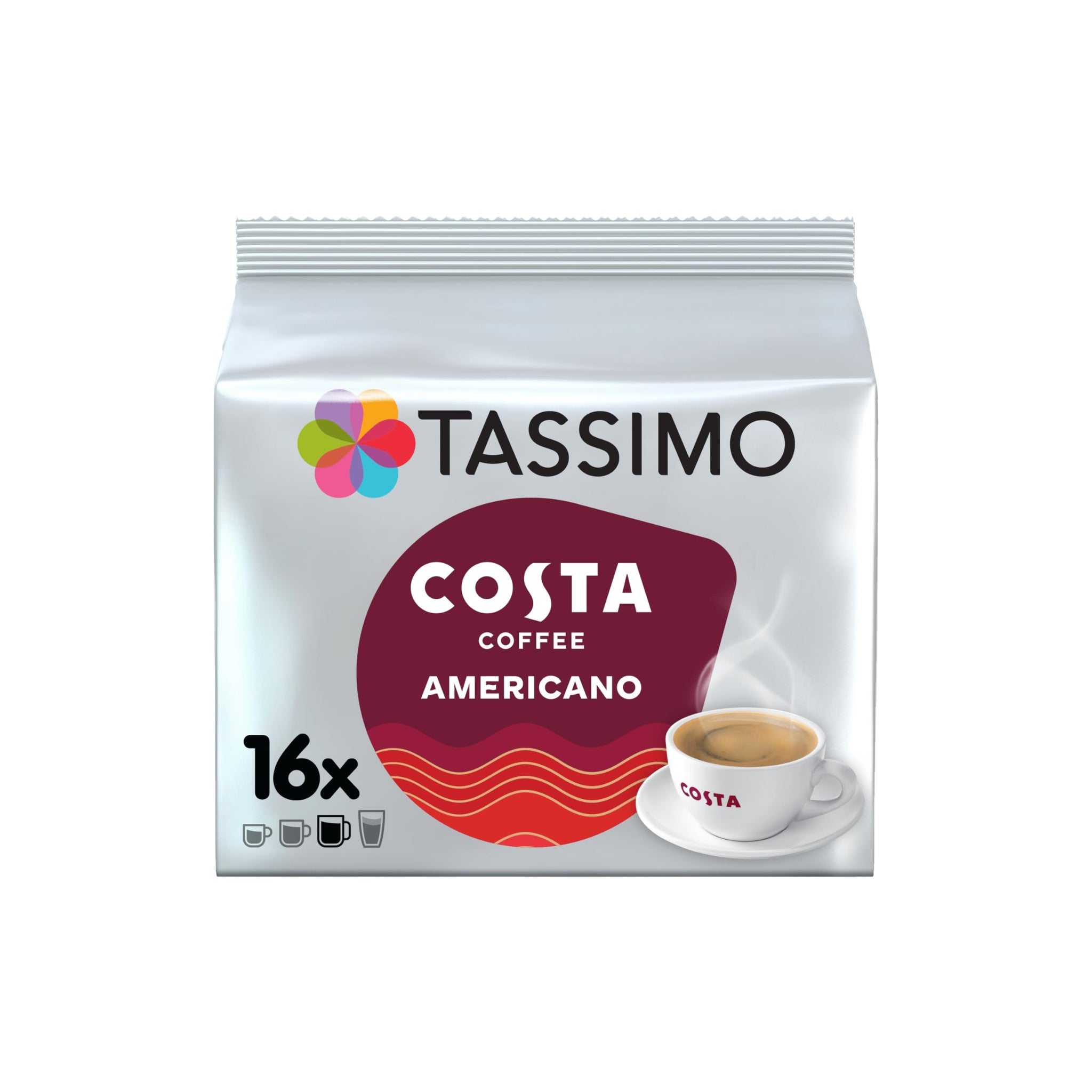 Tassimo Costa Americano Pack Of 6, 6X16 T-Discs