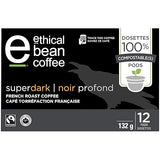 ETHICAL BEAN COFFEE Coffee Pods French Roast Superdark, 132 GR