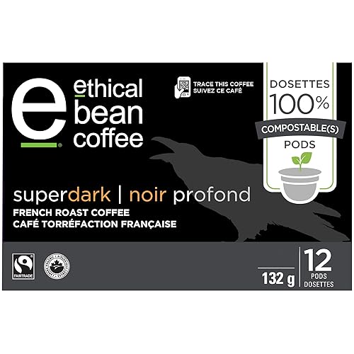 ETHICAL BEAN COFFEE Coffee Pods French Roast Superdark, 132 GR