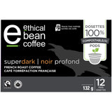 ETHICAL BEAN COFFEE Coffee Pods French Roast Superdark, 132 GR