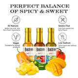 Blaze 619 Gourmet Hot Sauce Gift Set, Pineapple Habanero, Mango Chili, Garlic Verde, All Natural, Gluten Free, Vegan, Low Sodium, 5oz Bottles, 3 Pack