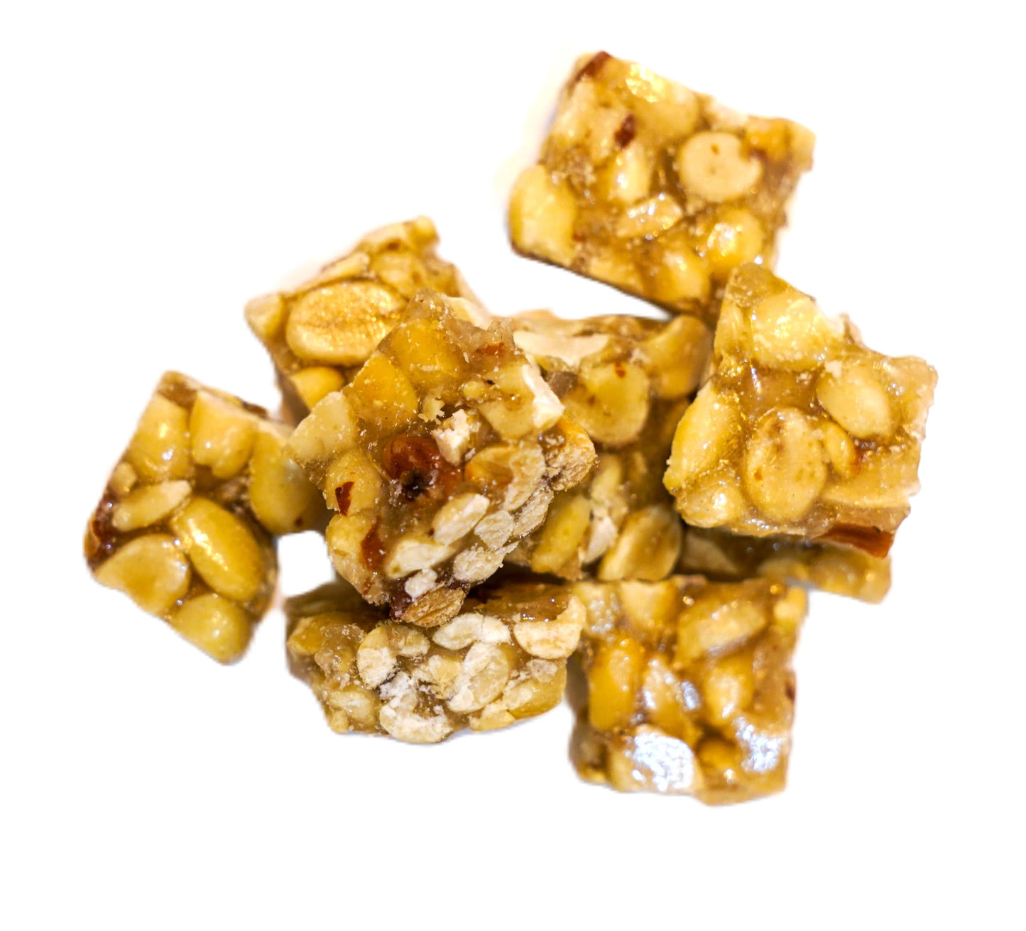 Old Fashioned Crunchy Peanut Squares - 4 lbs in a Resealable Bag to Ensure Freshness
