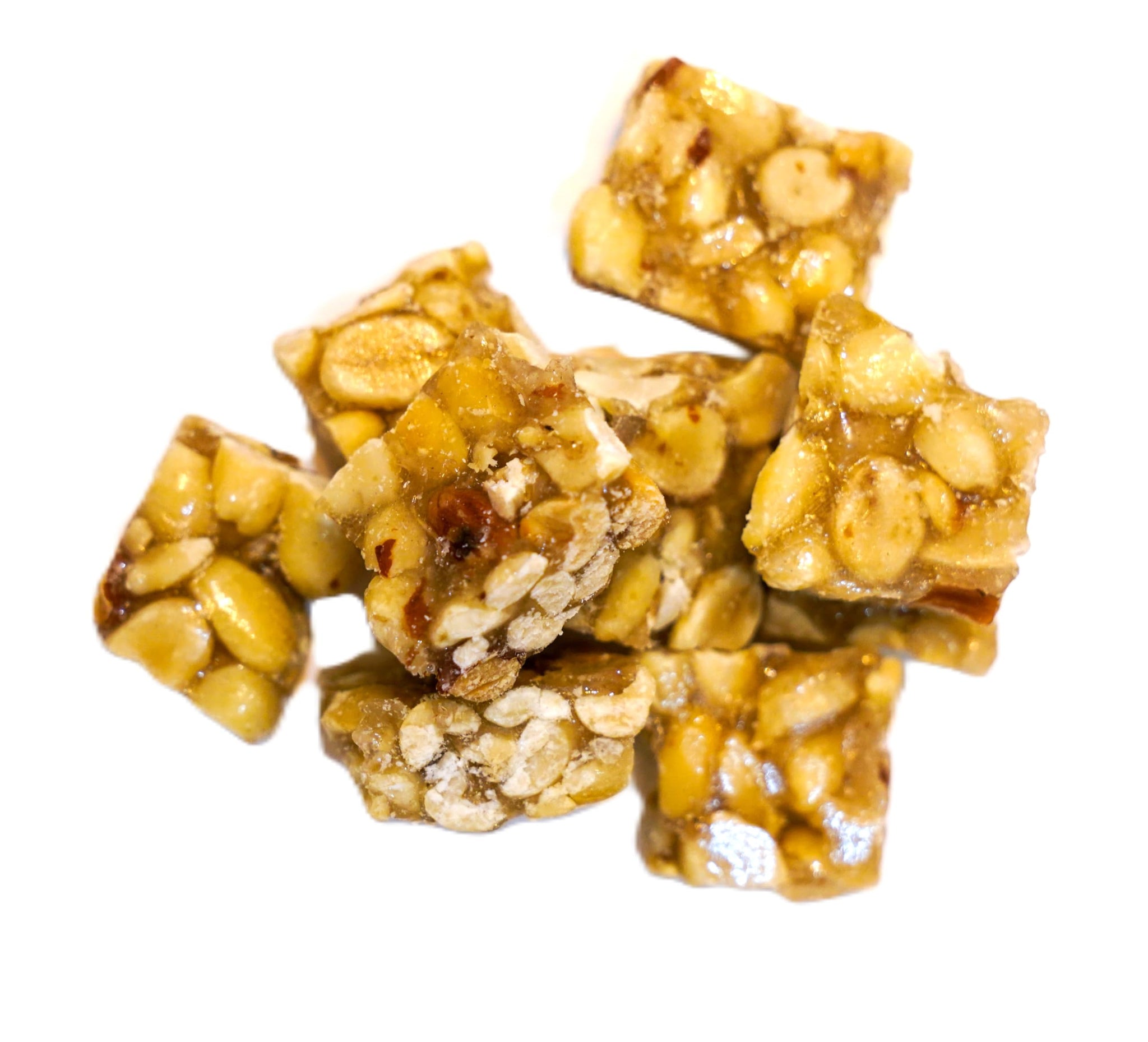 Old Fashioned Crunchy Peanut Squares - 4 lbs in a Resealable Bag to Ensure Freshness