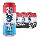 Gorilla Mind Energy Drink | Unmatched Energy · Amplified Focus | N-Acetyl-L-Tyrosine, Alpha-GPC, 200mg Caffeine, Uridine, Saffron | 0 Sugar Or