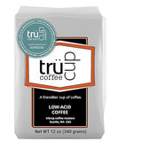 trücup Low Acid Coffee, Ground Coffee Medium Roast - Drip Grind 12 Oz, Natural Water&Steam Process 60% Less Acid, Smooth Flavor, Stomach-Friendly Rich