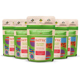 Satya Cilantro Chutney Powder Herb & Lemon Indian Seasoning Mix 5 Fresh Sachets x 17g Zesty Dry Chutney Powder for Vegetables, Seafood & Snacks Vegan
