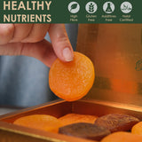 Premium Turkish Dried Apricots - Dark and Yellow Sun Dried Apricots, Naturally Sweet, No Sugar Added, Healthy Snack, 17.6 oz (500g)
