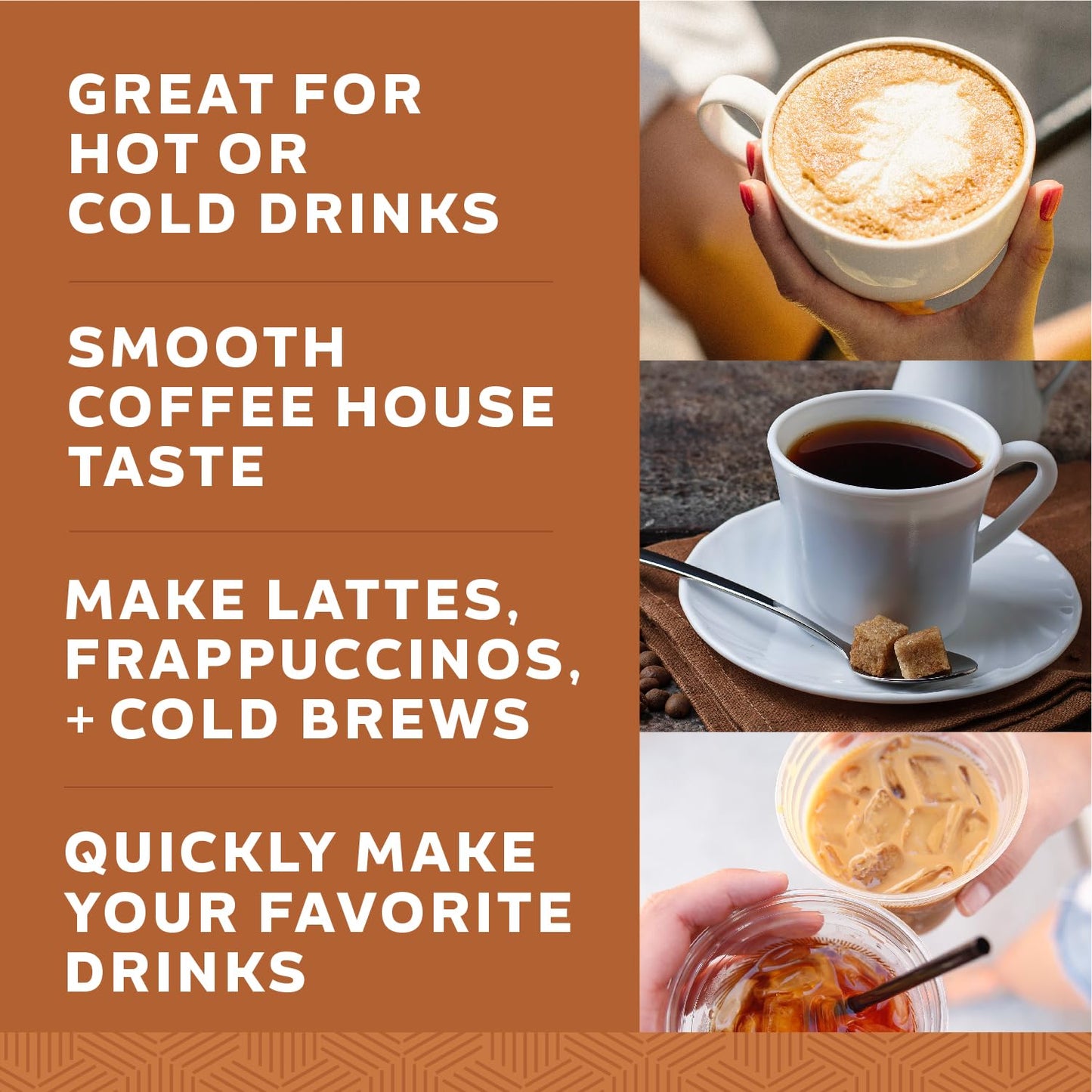 Coffee Snax Cold Brew Coffee Concentrate, Caramel Coffee Concentrate with No Added Sugar (Bulk 96 Servings Bottle, Caramel)