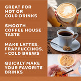 Coffee Snax Cold Brew Coffee Concentrate, Caramel Coffee Concentrate with No Added Sugar (Bulk 96 Servings Bottle, Caramel)