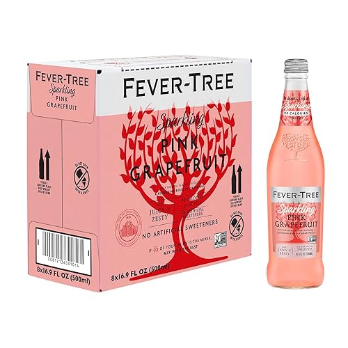Fever-Tree Sparkling Pink Grapefruit - Premium Quality Mixer - Refreshing Beverage for Cocktails & Mocktails. Naturally Sourced Ingredients, No