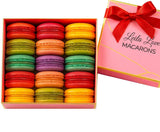Leilalove Macarons - Mademoiselle de Paris Collections of 15 gourmet macarons Gift box varies in color - cookies are individually packaged for the