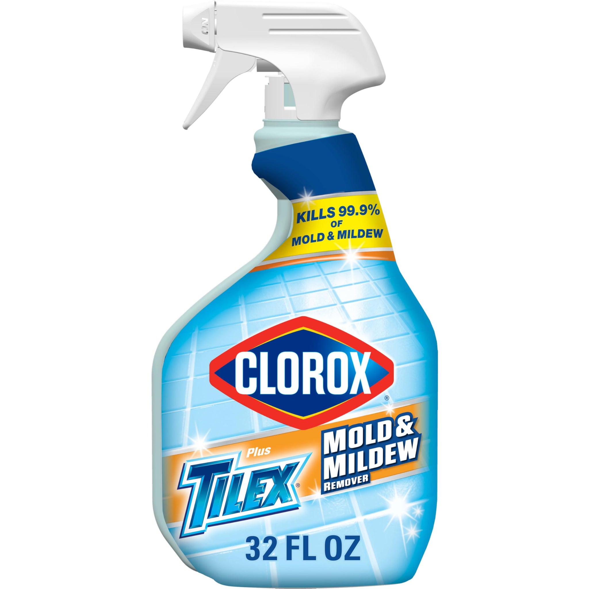 Clorox Plus Tilex Mold and Mildew Remover with Bleach, Spray Bottle, 32 Fl Oz (Package May Vary)