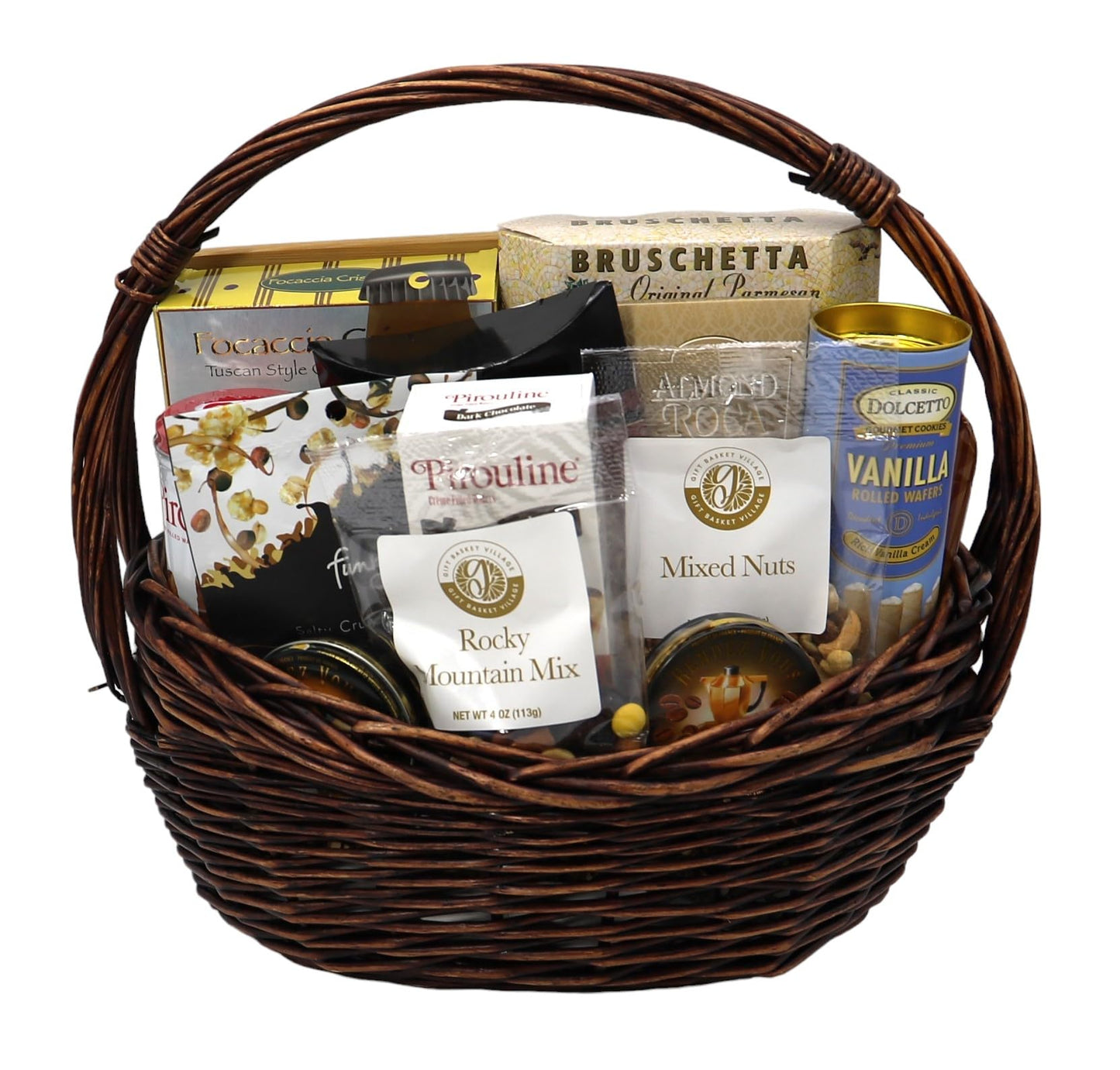 Gift Basket Village - The Ultimate Gourmet Gift Basket - Premium Gourmet Food Gift Basket with Crackers, Cookies, Wafers, Chocolate - Ideal Gift