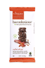 Chuao Chocolatier Baconluxious Chocolate with Plant-Based Bacon Milk Chocolate Bars | Gourmet Chocolate Artisan European No Preservatives | For Gift