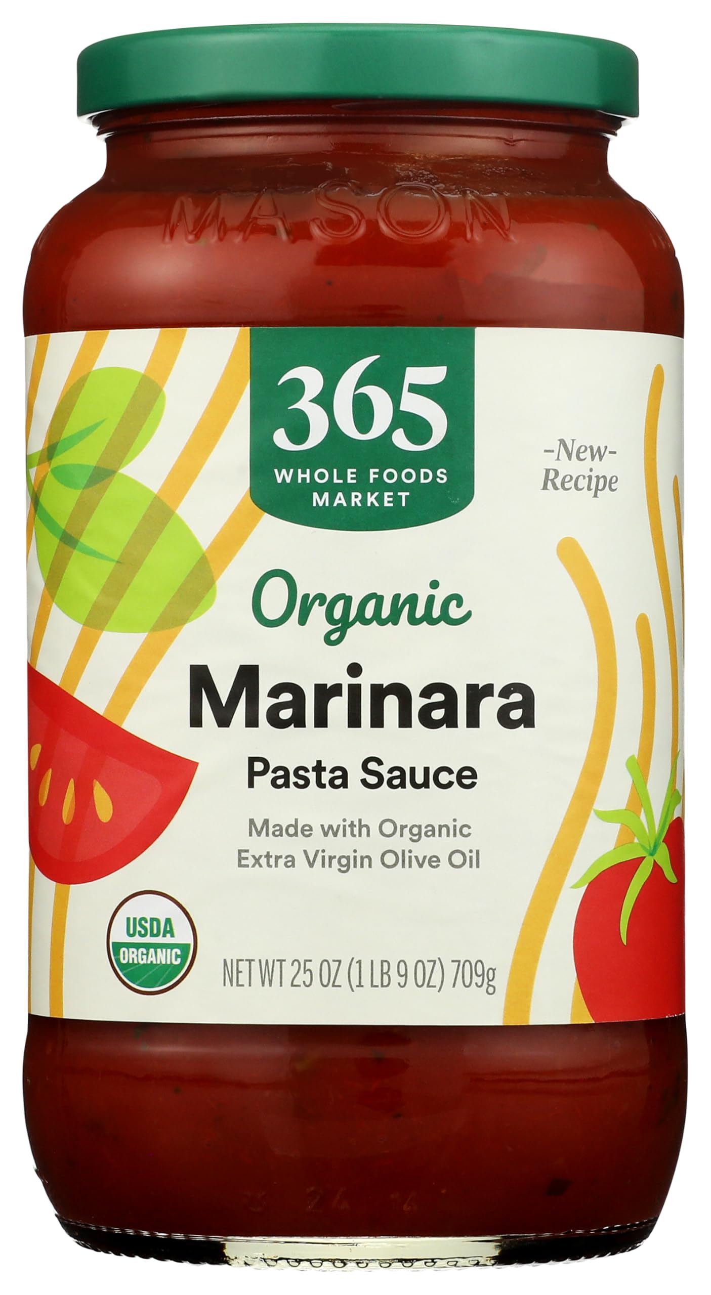 365 by Whole Foods Market, Organic Marinara Pasta Sauce, 25 Ounce