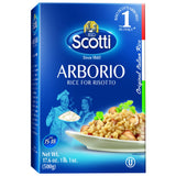 Arborio Rice, Risoto Rice, 100% Italian, 1.1 Lb (500 g) Chef Selection, Recipe Included For Easy Preparation, Gluten Free, Non-GMO, Vacuumed Packed, Riso Scotti