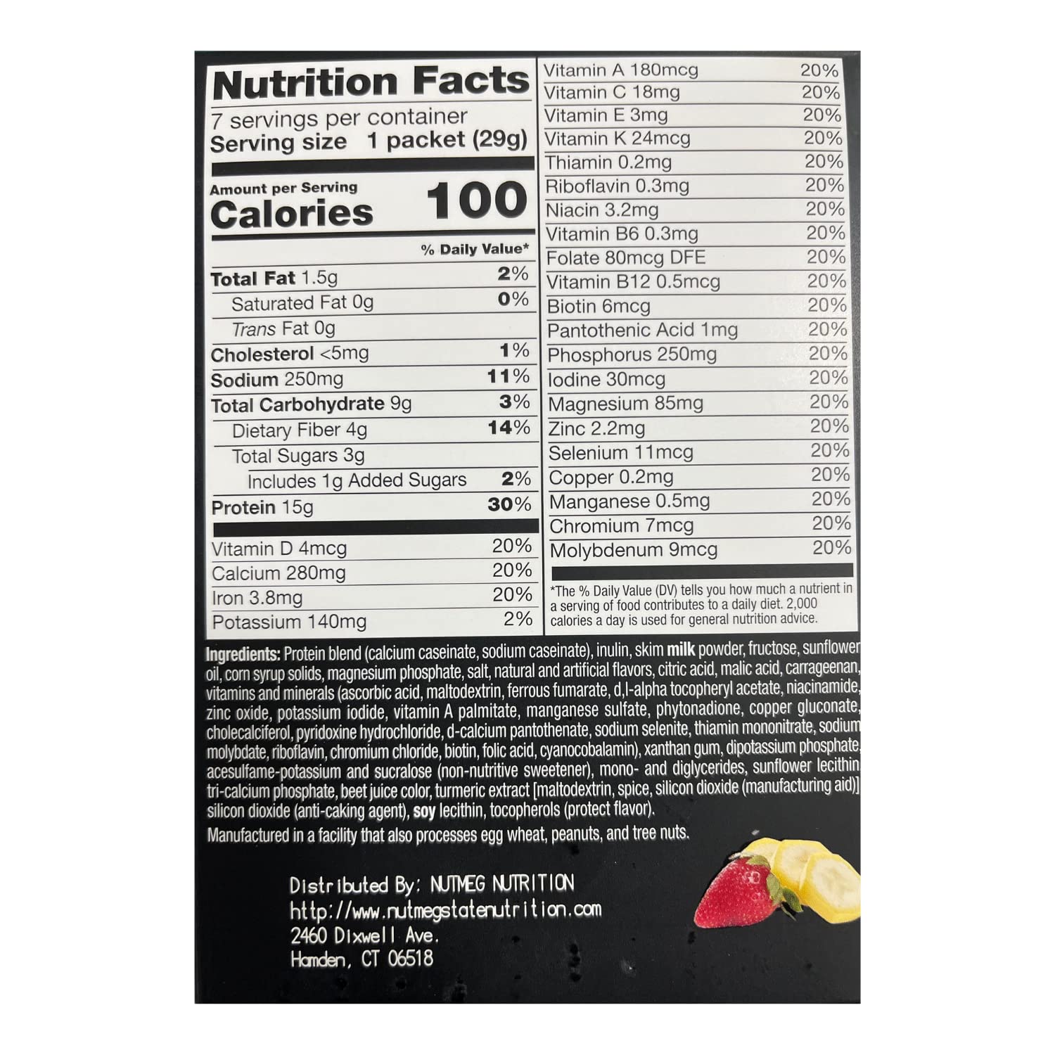 PROTIFIT - High Protein Strawberry Banana Pudding & Shake Mix 2 Pack, 15g Protein, Low Calorie, Low Fat, Low Carb, Aspartame Free, Idea Protein