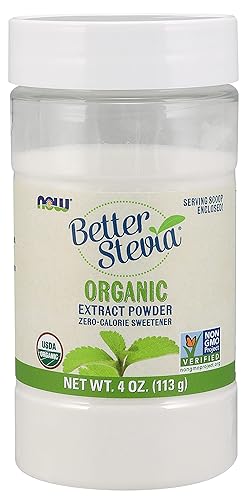NOW Foods BetterStevia Organic Extract Powder - 4 oz. 2 Pack