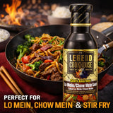 Legend Cookhouse Chinese Lo Mein Sauce, Chow Mein Stir Fry Sauce for Noodles, Fried Rice, Vegetables, Chicken, Beef & Shrimp, Authentic Guyanese