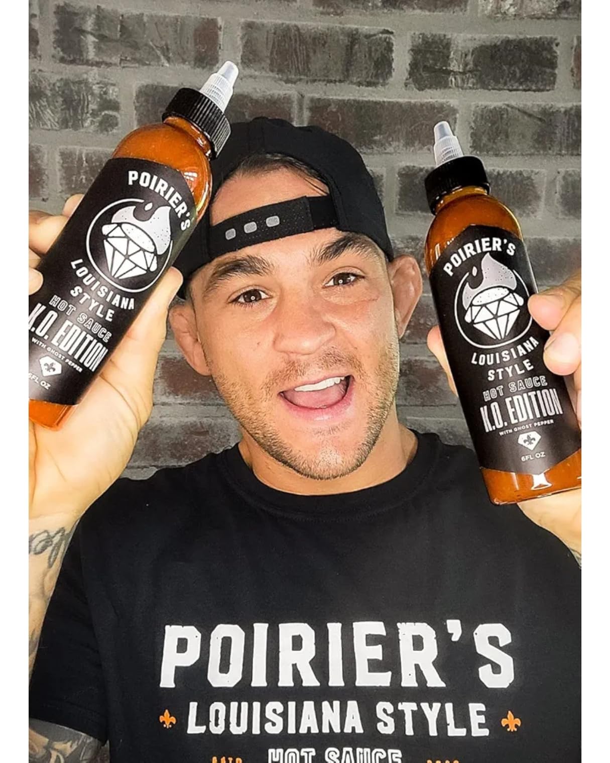 Poirier's Louisiana Style KO Edition Hot Sauce - Single Bottle