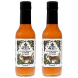 Queen Majesty Hot Sauce - Scotch Bonnet & Ginger Hot Sauce, 5 Fl Oz (2 Pack) - All Natural, Vegan, Gluten Free, Sugar Free, Made in the USA, Featured