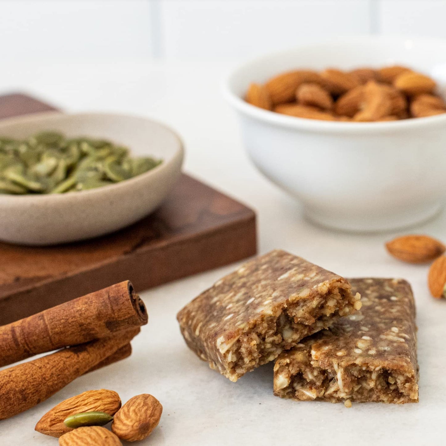 Organic Real Food Bar (Almond Pumpkin) Grain Free - Paleo Friendly - Non-GMO, Gluten Free, Vegan, Nutrition Bars, Super Food Energy Bars, Healthy