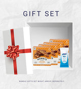 4x Nonnis Biscotti Salted Caramel 6.72 OZ Bundle with Hand Sanitizing Wipes - Crunchy Italian Biscotti with Caramel Flavor Plus Convenient Wipes