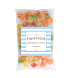 Assorted Fruit Hard Candy, 1 Pound Bulk Candy (Approx. 75 pcs.), Individually Wrapped Hard Candy, Fruit Discs Candy, The Hampton Popcorn & Candy
