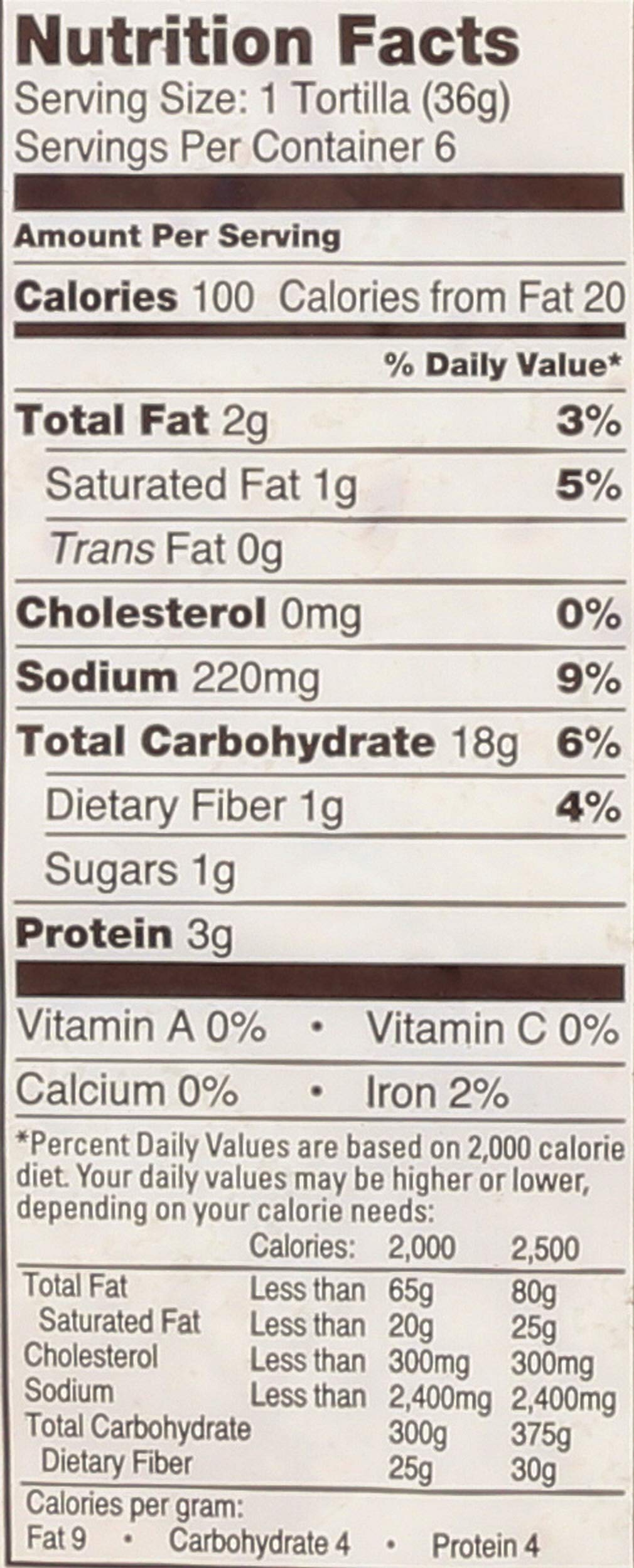 La Tortilla Factory, Tortilla Traditional Organic, 6 Count, 7.62 Ounce