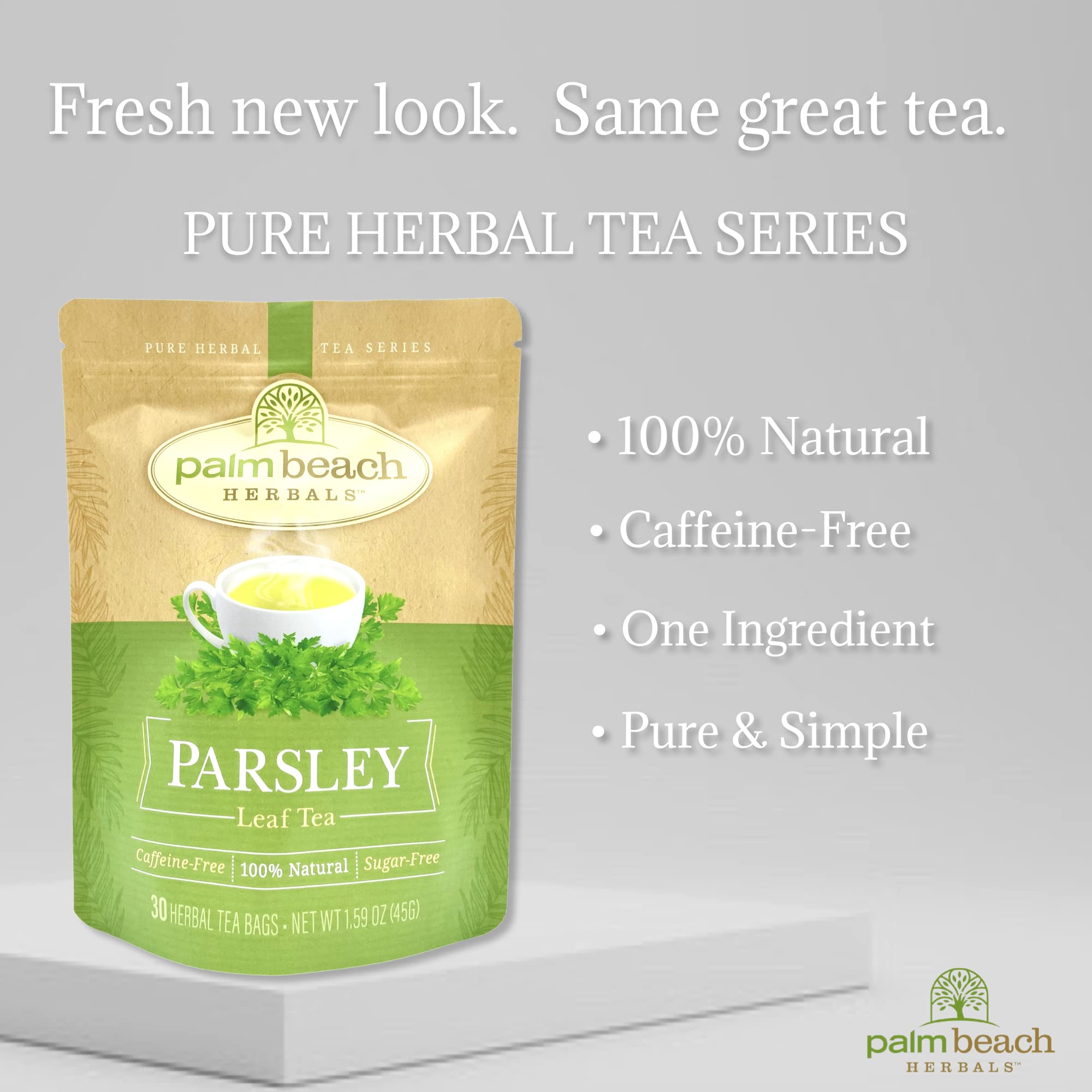 Palm Beach Medicinal Herbs - Parsley Leaf Tea - Pure Herbal Tea Series, 30ct