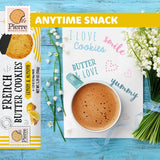 Pierre Biscuiterie French Butter Cookies with Lemon & Almond 5.29 Ounce Box (Pack of 1)