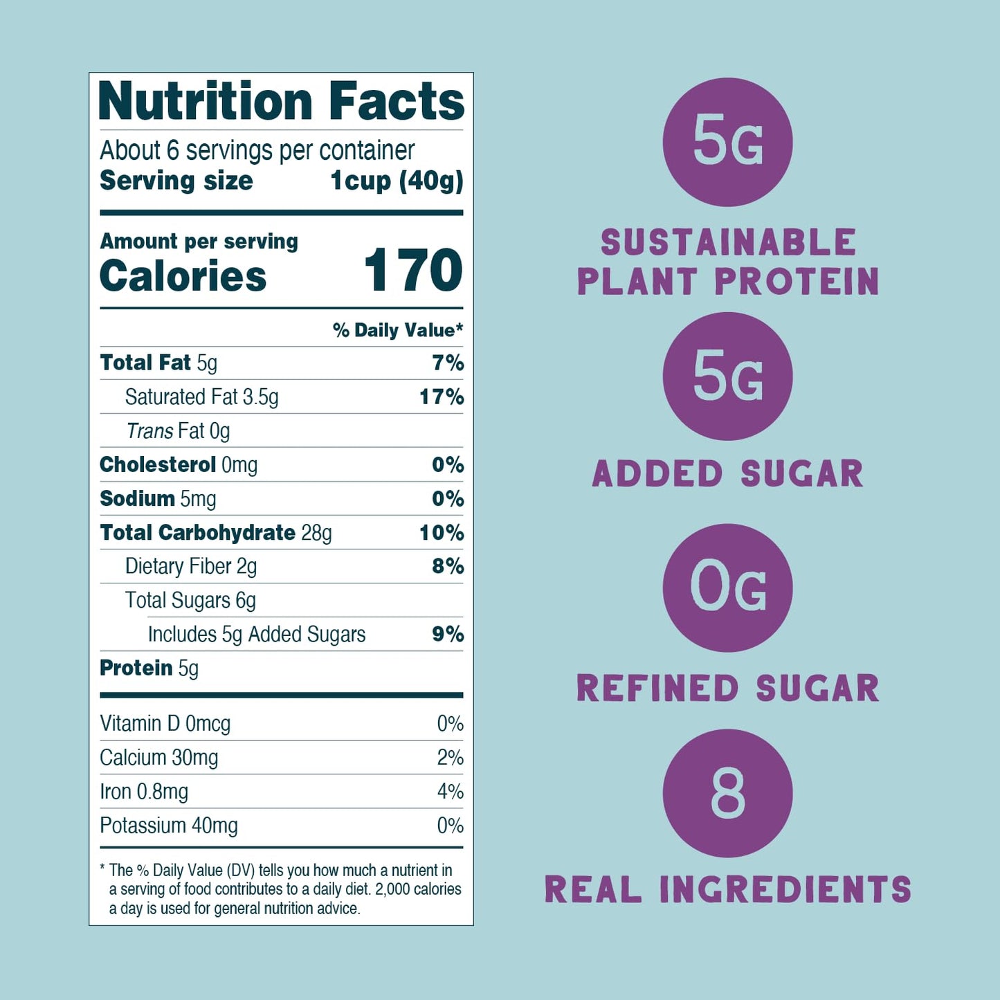 Seven Sundays Sunflower Cereal, Real Berry, 8 Oz Bag, Grain & Gluten Free, 5g Upcycled Protein, 0g Refined Sugar, Crunchy Fruity Snack